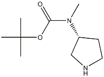 tert-butyl (3R)-pyrrolidin-3-ylmethylcarbamate Struktur