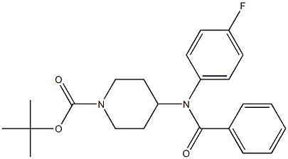 tert-butyl 4-(benzoyl-4-fluoroanilino)tetrahydro-1(2H)-pyridinecarboxylate Struktur