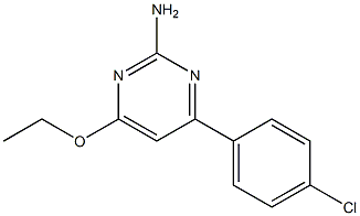 4-(4-chlorophenyl)-6-ethoxypyrimidin-2-amine Struktur