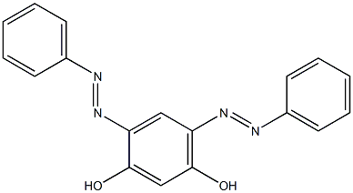 4,6-di(2-phenyldiaz-1-enyl)benzene-1,3-diol Struktur