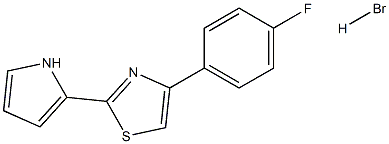 4-(4-fluorophenyl)-2-(1H-pyrrol-2-yl)-1,3-thiazole hydrobromide Struktur