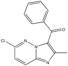 (6-chloro-2-methylimidazo[1,2-b]pyridazin-3-yl)(phenyl)methanone Struktur