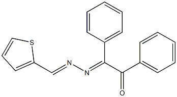 1,2-diphenyl-2-[2-(2-thienylmethylidene)hydrazono]ethan-1-one Struktur