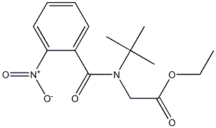 ethyl 2-[tert-butyl(2-nitrobenzoyl)amino]acetate Struktur