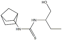 N-bicyclo[2.2.1]hept-2-yl-N'-[1-(hydroxymethyl)propyl]thiourea Struktur