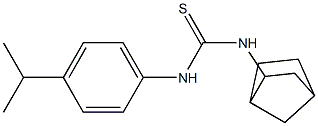 N-bicyclo[2.2.1]hept-2-yl-N'-(4-isopropylphenyl)thiourea Struktur