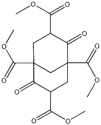 tetramethyl 2,6-dioxobicyclo[3.3.1]nonane-1,3,5,7-tetracarboxylate Struktur