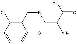 2-amino-3-[(2,6-dichlorobenzyl)thio]propanoic acid Struktur