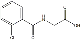 2-[(2-chlorobenzoyl)amino]acetic acid Struktur