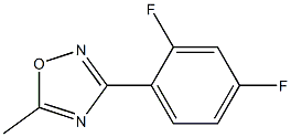 3-(2,4-difluorophenyl)-5-methyl-1,2,4-oxadiazole Struktur