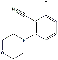 2-chloro-6-morpholinobenzonitrile Struktur