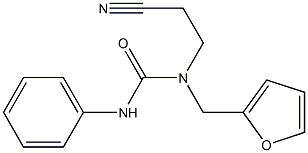 N-(2-cyanoethyl)-N-(2-furylmethyl)-N'-phenylurea Struktur