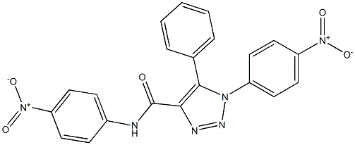 N4,1-di(4-nitrophenyl)-5-phenyl-1H-1,2,3-triazole-4-carboxamide Struktur