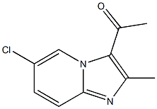 1-(6-chloro-2-methylimidazo[1,2-a]pyridin-3-yl)-1-ethanone Struktur