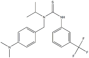 N-[4-(dimethylamino)benzyl]-N-isopropyl-N'-[3-(trifluoromethyl)phenyl]thiourea Struktur