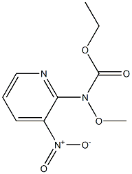 ethyl N-methoxy-N-(3-nitro-2-pyridinyl)carbamate Struktur