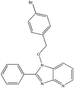 1-[(4-bromobenzyl)oxy]-2-phenyl-1H-imidazo[4,5-b]pyridine Struktur