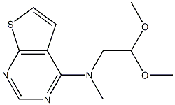 N4-(2,2-dimethoxyethyl)-N4-methylthieno[2,3-d]pyrimidin-4-amine Struktur