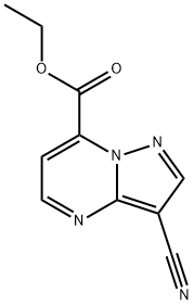 ethyl 3-cyanopyrazolo[1,5-a]pyrimidine-7-carboxylate Struktur