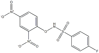 N-(2,4-dinitrophenoxy)-4-fluorobenzenesulfonamide Struktur