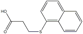 3-(1-naphthylthio)propanoic acid Struktur