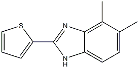 4,5-dimethyl-2-(2-thienyl)-1H-benzo[d]imidazole Struktur