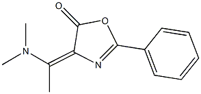 4-[(E)-1-(dimethylamino)ethylidene]-2-phenyl-1,3-oxazol-5(4H)-one Struktur