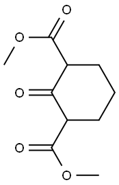 dimethyl 2-oxocyclohexane-1,3-dicarboxylate Struktur