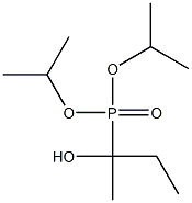 diisopropyl (1-hydroxy-1-methylpropyl)phosphonate Struktur