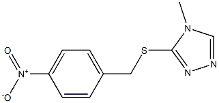 4-methyl-3-[(4-nitrobenzyl)thio]-4H-1,2,4-triazole Struktur