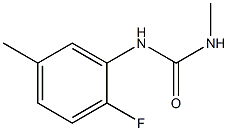 N-(2-fluoro-5-methylphenyl)-N'-methylurea Struktur