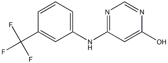 6-[3-(trifluoromethyl)anilino]pyrimidin-4-ol Struktur