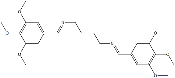 N1,N4-di(3,4,5-trimethoxybenzylidene)butane-1,4-diamine Struktur