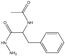 N1-(1-benzyl-2-hydrazino-2-oxoethyl)acetamide Struktur