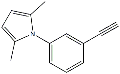 1-(3-eth-1-ynylphenyl)-2,5-dimethyl-1H-pyrrole Struktur