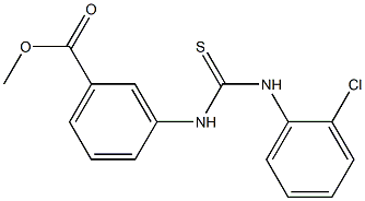 methyl 3-{[(2-chloroanilino)carbothioyl]amino}benzoate Struktur