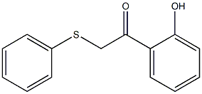 1-(2-hydroxyphenyl)-2-(phenylthio)ethan-1-one Struktur