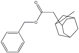 benzyl 2-(2-methyl-2-adamantyl)acetate Struktur