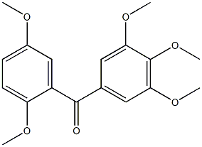 (2,5-dimethoxyphenyl)(3,4,5-trimethoxyphenyl)methanone Struktur