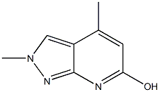 2,4-dimethyl-2H-pyrazolo[3,4-b]pyridin-6-ol Struktur