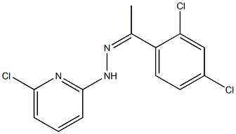 1-(2,4-dichlorophenyl)-1-ethanone N-(6-chloro-2-pyridinyl)hydrazone Struktur