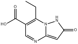 7-ethyl-2-hydroxypyrazolo[1,5-a]pyrimidine-6-carboxylic acid Struktur