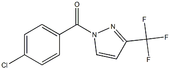 (4-chlorophenyl)[3-(trifluoromethyl)-1H-pyrazol-1-yl]methanone Struktur