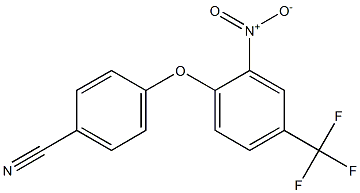 4-[2-nitro-4-(trifluoromethyl)phenoxy]benzonitrile Struktur