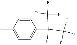 1-methyl-4-[1,2,2,2-tetrafluoro-1-(trifluoromethyl)ethyl]benzene Struktur