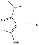 5-amino-3-(dimethylamino)-4-isoxazolecarbonitrile Struktur