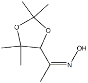 1-(2,2,5,5-tetramethyl-1,3-dioxolan-4-yl)-1-ethanone oxime Struktur