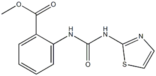 methyl 2-{[(1,3-thiazol-2-ylamino)carbonyl]amino}benzenecarboxylate Struktur