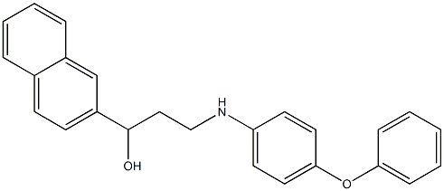 1-(2-naphthyl)-3-(4-phenoxyanilino)-1-propanol Struktur