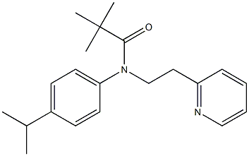 N1-(4-isopropylphenyl)-N1-[2-(2-pyridyl)ethyl]-2,2-dimethylpropanamide Struktur